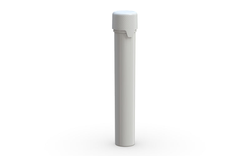 Chubby Gorilla Aviator Straight Tube 115mm Flat, solid opaque white, side view