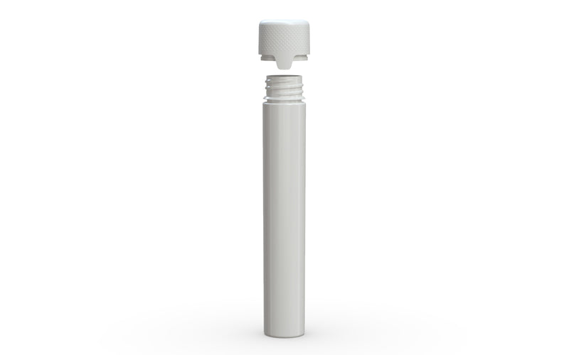 Chubby Gorilla Aviator Straight Tube 115mm Flat, solid opaque white, cap detail