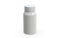 Chubby Gorilla Spiral Shot Bottle 60ml Mini, solid opaque white, side view