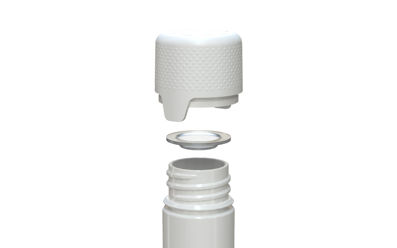 Chubby Gorilla Aviator Straight Tube 115mm Flat, solid opaque white, additional view