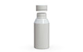 Chubby Gorilla Spiral Shot Bottle 100ml Mini, solid opaque white, cap detail