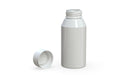 Chubby Gorilla Spiral Shot Bottle 100ml Mini, solid opaque white, multiple units