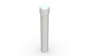 Chubby Gorilla Aviator Straight Tube 115mm Flat, solid opaque white, multiple units