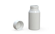 Chubby Gorilla Spiral Shot Bottle 60ml Mini, solid opaque white, multiple units