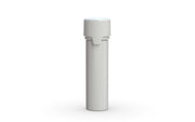 Chubby Gorilla Aviator Straight Tube 65mm Flat, solid opaque white, front view