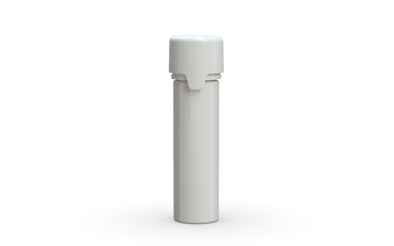 Chubby Gorilla Aviator Straight Tube 65mm Flat, solid opaque white, front view