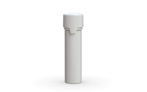 Chubby Gorilla Aviator Straight Tube 65mm Flat, solid opaque white, front view