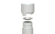 Chubby Gorilla Aviator Straight Tube 65mm Flat, solid opaque white, additional view
