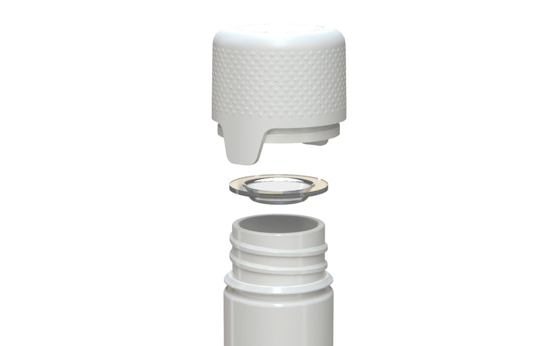 Chubby Gorilla Aviator Straight Tube 65mm Flat, solid opaque white, additional view
