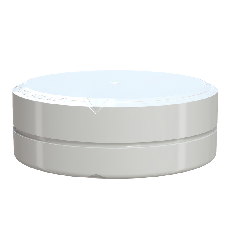 Chubby Gorilla X3 Pouch Container 50g, solid opaque white, side view