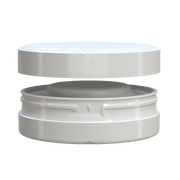 Chubby Gorilla X3 Pouch Container 50g, solid opaque white, closure detail