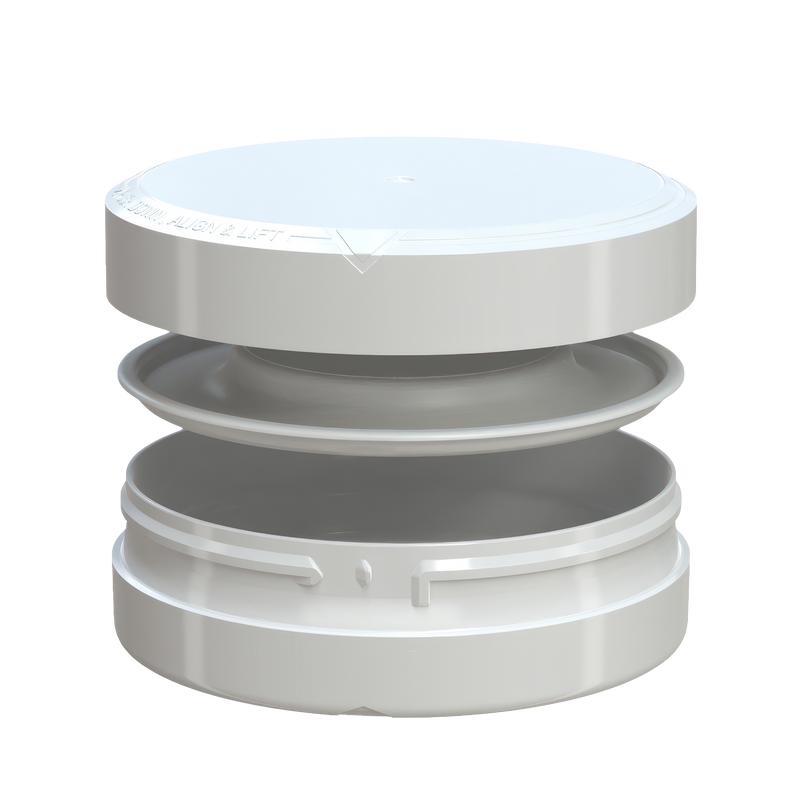 Chubby Gorilla X3 Pouch Container 50g, solid opaque white, multiple units