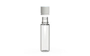 Chubby Gorilla Spiral CR 20ML unicorn bottle, clear natural bottle with opaque white child-resistant cap, cap detail