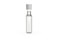 Chubby Gorilla Spiral CR 20ML unicorn bottle, clear natural bottle with opaque white child-resistant cap, cap detail