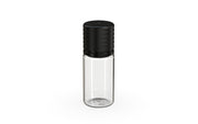 Chubby Gorilla Spiral CR 10ML unicorn bottle, clear natural bottle with opaque black child-resistant cap, side view