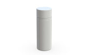 Chubby Gorilla Spiral CR 120ML unicorn bottle, opaque white bottle with opaque white child-resistant cap, side view