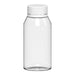Spiral CR Shot Bottle 100ml Mini Clear Natural with Opaque White Cap