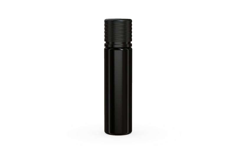 Chubby Gorilla Spiral CR 20ML unicorn bottle, opaque black bottle with opaque black child-resistant cap