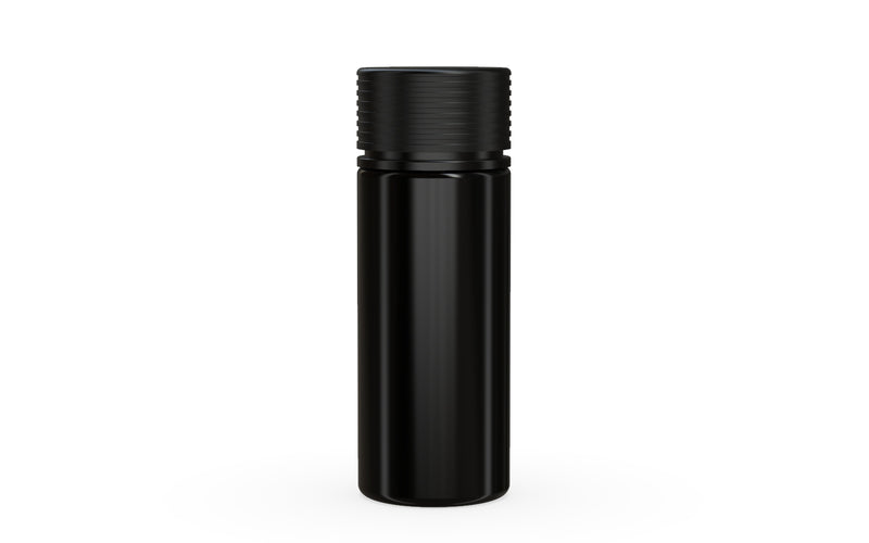 Chubby Gorilla Spiral CR 120ML unicorn bottle, opaque black bottle with opaque black child-resistant cap
