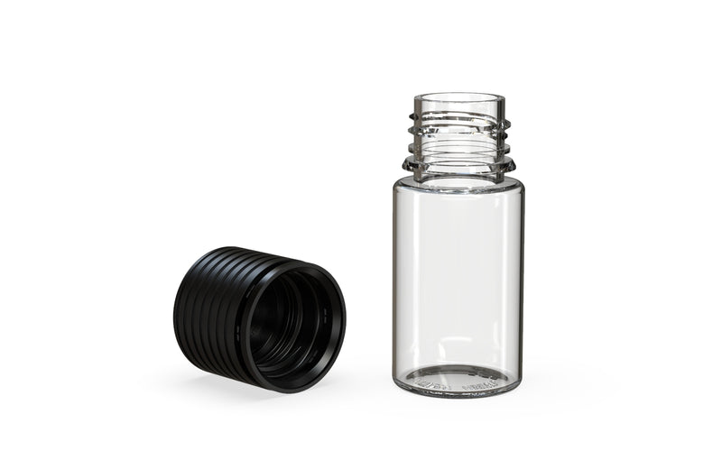 Chubby Gorilla Spiral CR 30ml Stubby Bottle - Clear Natural with Opaque Black Cap