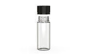 Chubby Gorilla Spiral CR 120ML unicorn bottle, clear natural bottle with opaque black child-resistant cap, cap detail