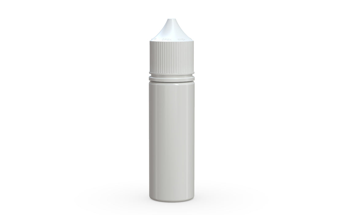 Chubby Gorilla Unicorn 50ml bottle, solid opaque white, front view