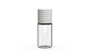Chubby Gorilla Spiral CR 10ML unicorn bottle, clear natural bottle with opaque white child-resistant cap