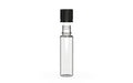 Chubby Gorilla Spiral CR 20ML unicorn bottle, clear natural bottle with opaque black child-resistant cap, cap detail