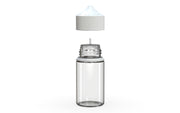 Chubby Gorilla Unicorn 60ml Mini bottle, clear natural with opaque white cap, side view