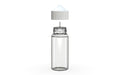 Chubby Gorilla Unicorn 75ml Mini bottle, clear natural with opaque white cap, side view
