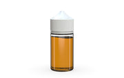 Chubby Gorilla Unicorn 60ml Mini bottle, clear natural with opaque white cap, cap detail