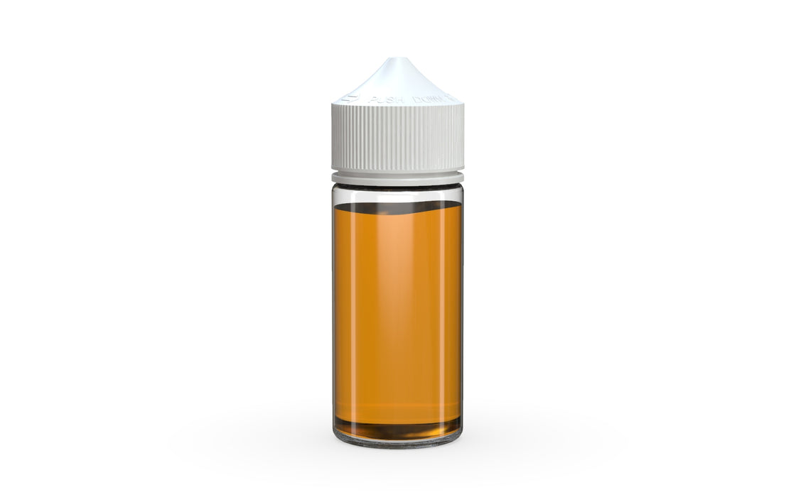 Chubby Gorilla Unicorn 75ml Mini bottle, clear natural with opaque white cap, cap detail