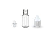 Chubby Gorilla Unicorn 10ml bottle with Reducer Tip, clear natural with opaque white cap, reducer tip detail
