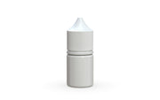 Chubby Gorilla Unicorn 20ml Stubby bottle, solid opaque white, front view