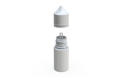 Chubby Gorilla Unicorn 30ml Stubby bottle with Reducer Tip, solid opaque white, side view