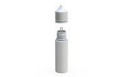 Chubby Gorilla Unicorn 50ml bottle with Reducer Tip, solid opaque white, side view