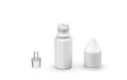 Chubby Gorilla Unicorn 10ml bottle with Reducer Tip, solid opaque white, reducer tip detail