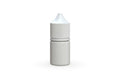 Chubby Gorilla Unicorn 20ml Stubby bottle, solid opaque white, front view