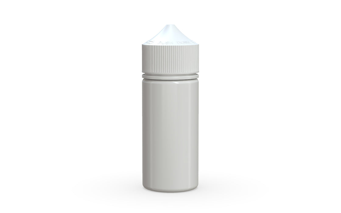 Chubby Gorilla Unicorn 75ml Mini bottle, solid opaque white, front view