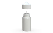Chubby Gorilla Unicorn 60ml Mini bottle, solid opaque white, side view