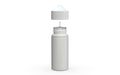 Chubby Gorilla Unicorn 75ml Mini bottle, solid opaque white, side view