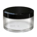 X1 High Capacity Pouch Container 100g Clear Natural with Opaque Black closure