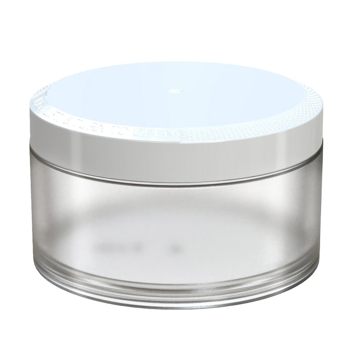 X1 High Capacity Pouch Container 100g Clear Natural with Opaque White closure