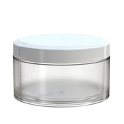 X1 High Capacity Pouch Container 100g Clear Natural with Opaque White closure side view
