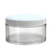 X1 High Capacity Pouch Container 100g Clear Natural with Opaque White closure side view