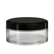 X1 High Capacity Pouch Container 80g Clear Natural with Opaque Black closure side view