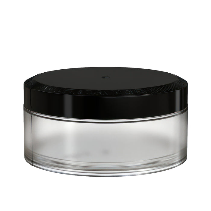 X1 High Capacity Pouch Container 80g Clear Natural with Opaque Black closure side view