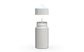 Chubby Gorilla Unicorn 75ml Stubby bottle, solid opaque white, side view