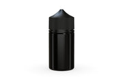 Chubby Gorilla Unicorn 75ml Stubby bottle, solid opaque black, front view