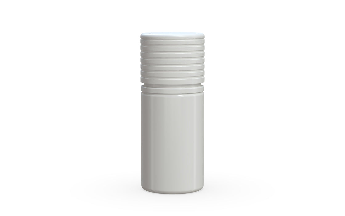 Chubby Gorilla Spiral CR 30ml Stubby Bottle - Opaque White with Opaque White Cap